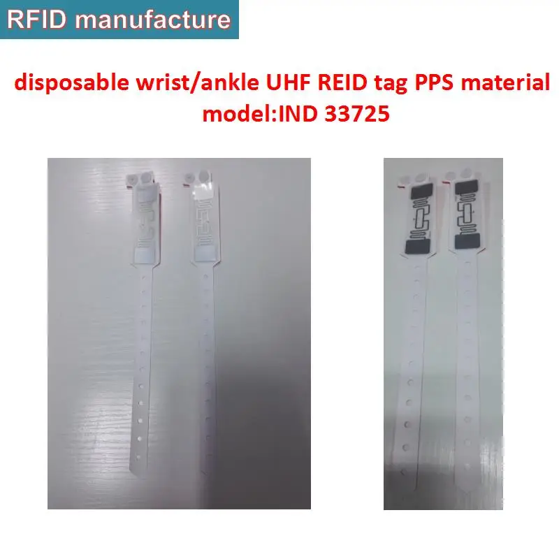 Uhf rfid бирка Impinj Monza R6 PPS EPC класс 1 Gen2 rfid водонепроницаемый запястье лодыжки браслет ID карта в бег гонка больничный персонал