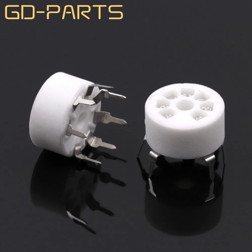 GD-PARTS B7G печатное крепление 7pin керамический вакуумный трубчатый разъем для 6AU6 EF95 6C4 6X4 6066 6AQ5 6AV6 50C5 Hifi винтажный ламповый усилитель DIY