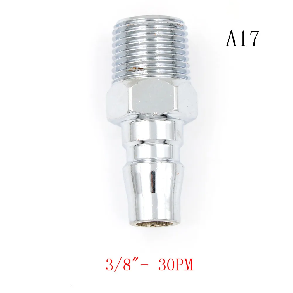 1 шт. 1/" 1/4" 3/" евро фитинги воздушный шланг коннектор компрессора мужской/женский евро быстросъемный фитинг - Цвет: A17