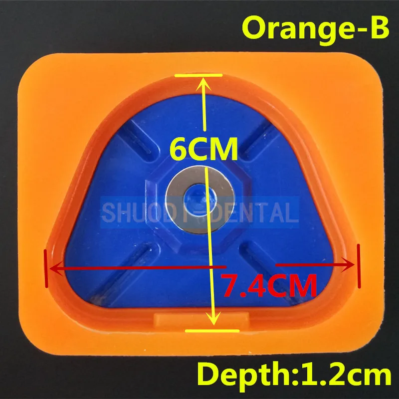 Billig Dental Labor Magnetische Silikon Gips Form Labor Kunststoff Modell Ehemaligen Basis für Gips Modelle mit Magnetische Prothese Mundpflege