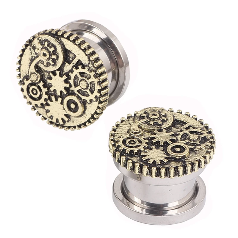 Hot sell new fashion stainless steel ear plugs and tunnels piercing