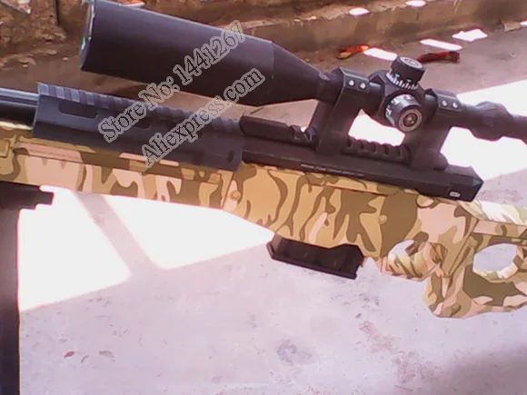 Бумажная модель пистолет современный AWP снайперская винтовка 1:1 пропорции 3D головоломка DIY обучающая игрушка