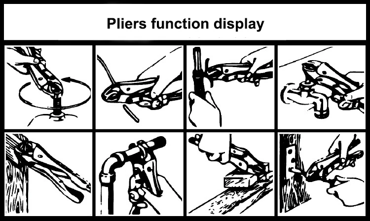 UNeefull Multi-function круглый рот плоскогубцы, захват запирания сварочный зажим плоскогубцы фиксированный захват щипцы для автомобиля авто ремонт