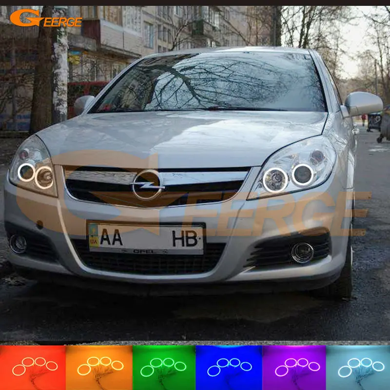 For Opel Vectra C 2005 2006 2007 2008 Excellent Angel Eyes Multi-Color Ultra bright RGB LED Angel Eyes kit Halo Rings for chrysler voyager grand voyager 2005 2006 2007 excellent ultra bright rgb multi color led angel eyes halo rings led light