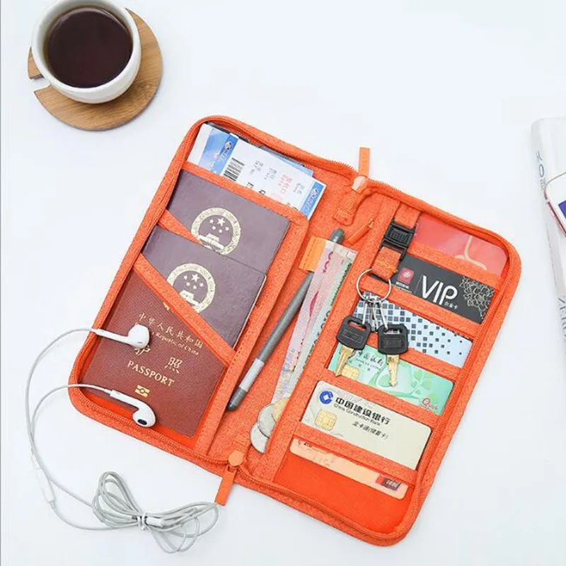 Повседневный функциональный держатель для паспорта, прочные аксессуары для путешествий, Обложка для паспорта, органайзер для хранения, бизнес-чехол для кредитных ID карт, кошелек - Цвет: 5
