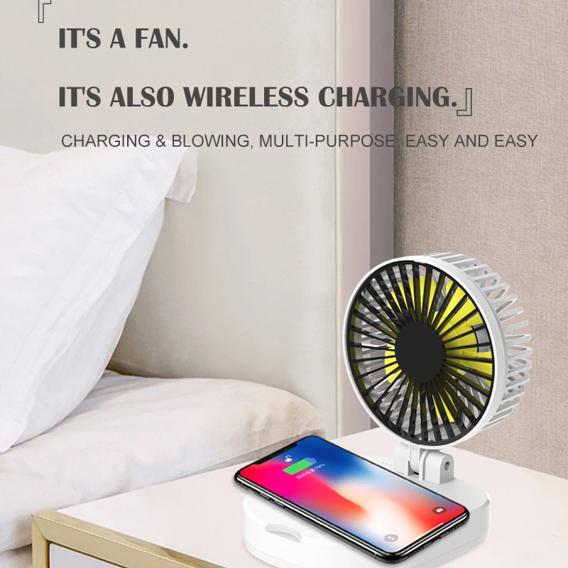 

5W Fast charger Wireless Charger Stand For iphone 8 plus Fan cooling Wireless Charging Pad For Samsung Galaxy S9 /S8/S7