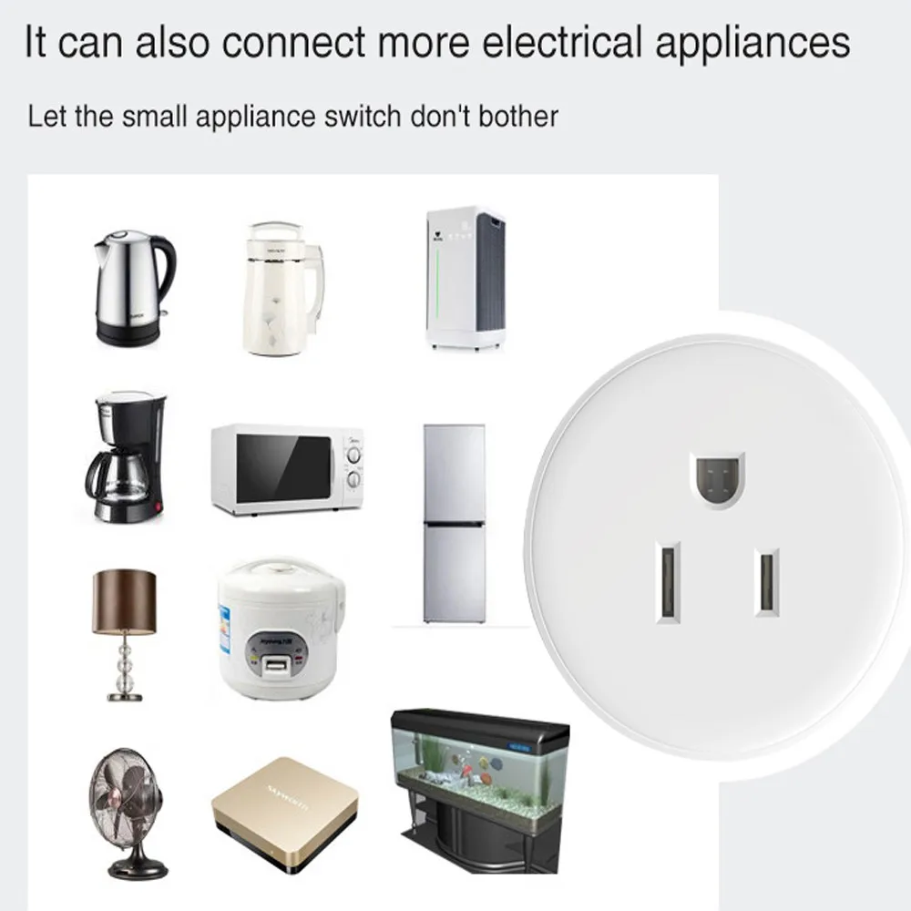 Tomada inteligente переключатель работы Wi Fi Soquete de control e Poder Monitoramento розетка с выключателем