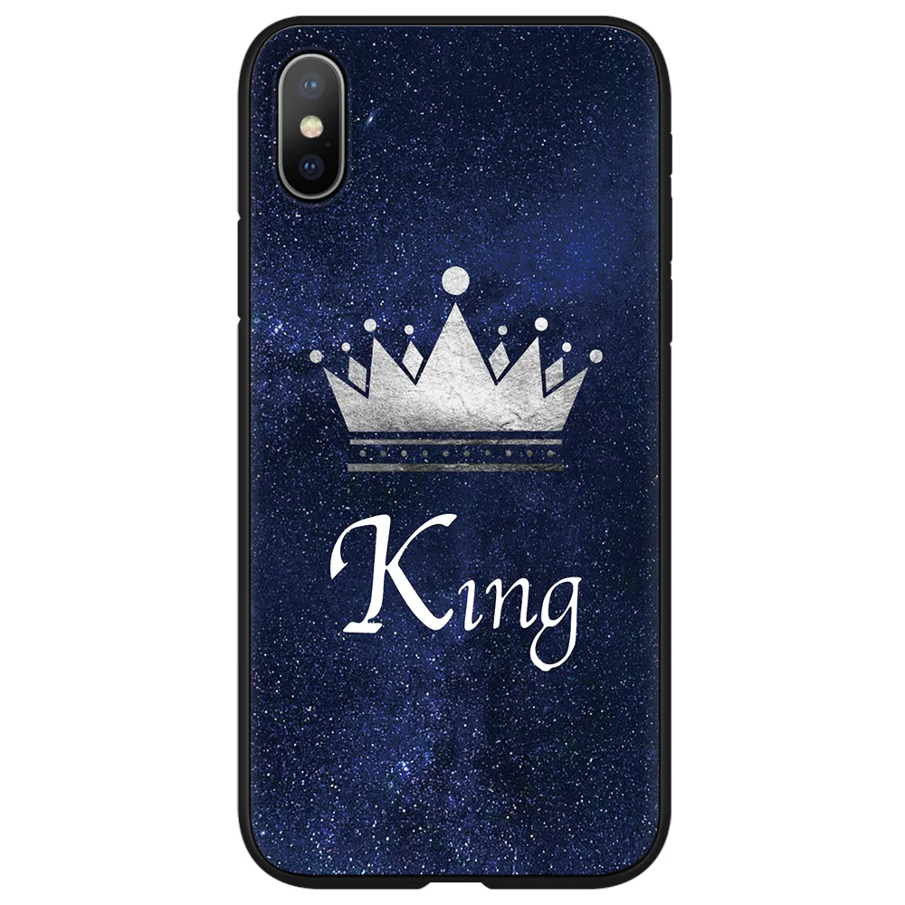 Чехол King queen для iPhone 8, 7, 6, 6S Plus, 5, 5S, мягкий ТПУ для iPhone X, XS, XR, XS Max, милый мультяшный чехол для iPhone 11 Pro Max