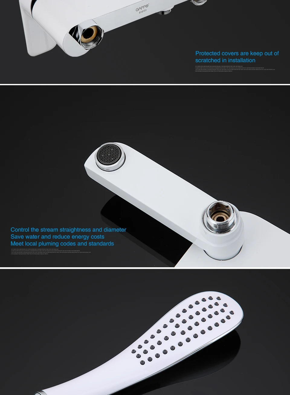 GAPPO rain shower faucet cachoeira torneiras de