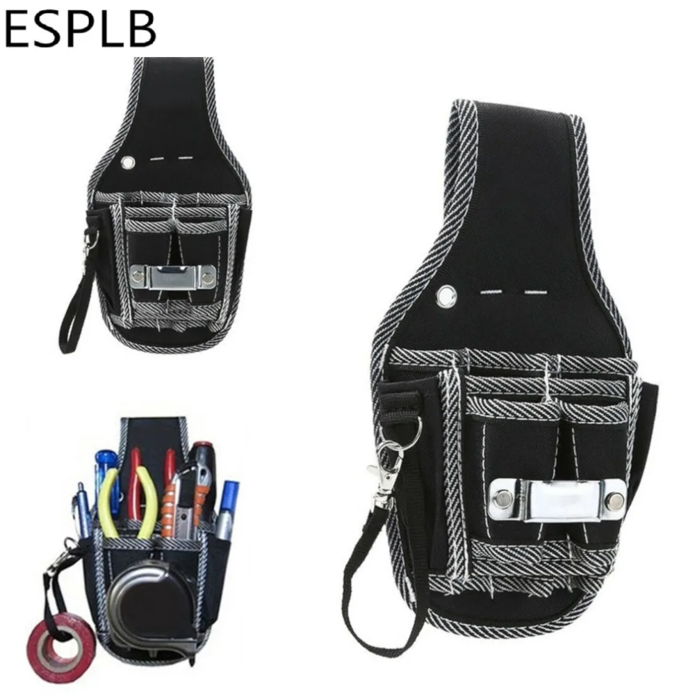 ESPLB 9 в 1 поясная сумка для инструментов, чехол, карман для ремня, отвертка, дрель, электрика, держатель, 600D тканевая сумка для инструментов, чехол