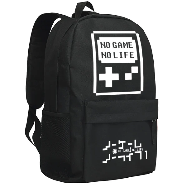 

NO GAME NO LIFE Backpack for School Students Bookbag Luminous Option
