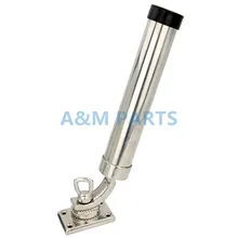 Регулируемый съемный держатель удочки для лодки из нержавеющей стали