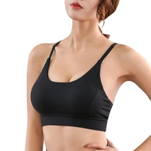 Женский спортивный бюстгальтер пуш-ап, мягкий, Y, Холтер, бюстгальтер для йоги, сексуальный укороченный топ, спортивный бюстгальтер для занятий фитнесом, бега, балета, ремешки, спортивный бюстгальтер-борцовка
