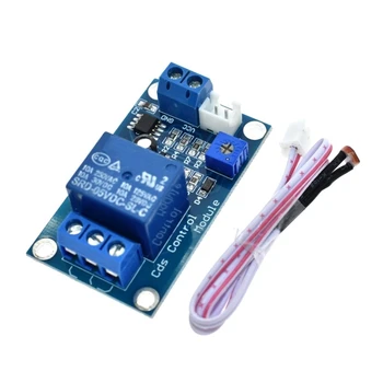 

LIZAO 5V 12V Light Control Switch Photoresistor Relay Module Detection Sensor 10A brightness Automatic Control Module XH-M131