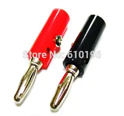 20 шт./лот 4 мм затяните винт Тип Стандартный Banana Plug Jack черный и красный