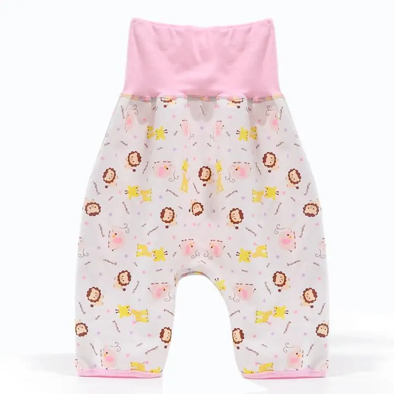 Детская юбка из чистого хлопка для предотвращения утечки мочи, обучающие Штаны, которые можно стирать, юбка для предотвращения намокания детской кровати - Цвет: Коричневый