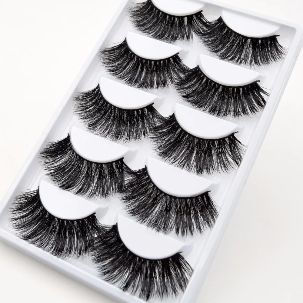 

5 Pairs/Pack Visofree Mink Eyelashes 3D Mink Lashes Thick False Eyelashes High Volume False Lashes Extension Cilios for Beauty