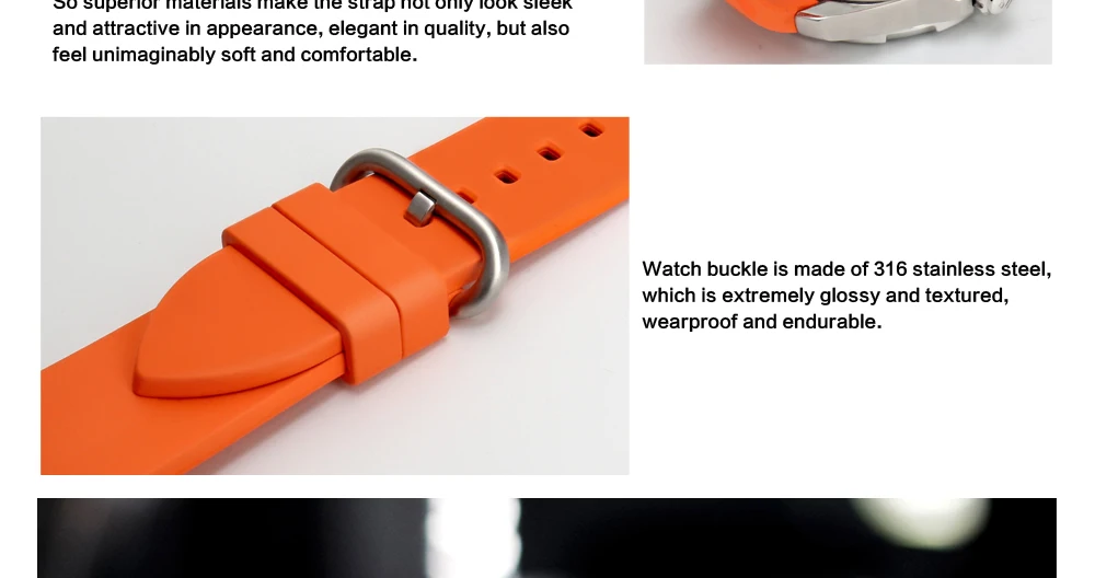 MAIKES Новый дизайн Смотреть Band Черный 20 мм 22 24 ремешок Спортивные флюоро резиновый ремешок для часов Часы Аксессуары для Omega