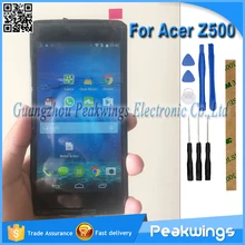 100% Probado Para Acer Z500 Pantalla LCD Envío Libre + 3 M Sticker + Herramientas con la Pista