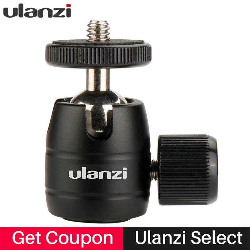 Ulanzi Aluminum Tripod Ball Head 1/4 Ulanzi Aluminum Tripod Ball Head 1/4