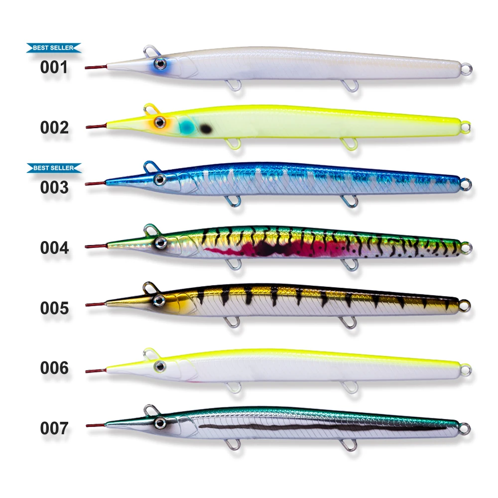 Hunthouse leurre stickbait игла карандаш морская жесткая приманка для рыбалки морской бас 140 мм/180 мм тонущий прыжок garfish sphyraena