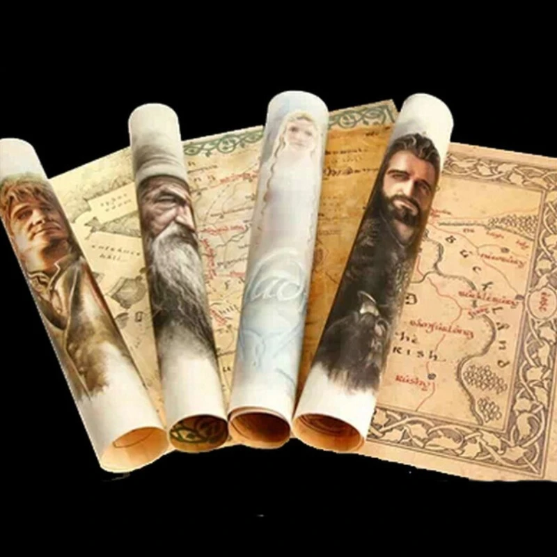 

2019 new hot high quality Map Hobbit 3 film surrounding thematic cosplay props maps Kit middle-earth The Lord of the Rings mapa