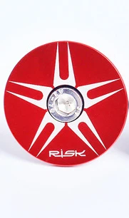 Задняя крышка для руля MTB, алюминиевая крышка для горного велосипеда, Шоссейная велосипедная гарнитура, крышка от " до 1 1/8", детали для велосипеда, зеленый/красный/черный/синий - Цвет: Prick Red