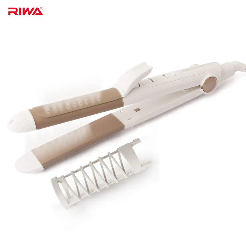 

RIWA Curler Hair Straightener 2 In 1 Styler Curling Iron Wet and Dry Curling Tongs For Hair RB-950A