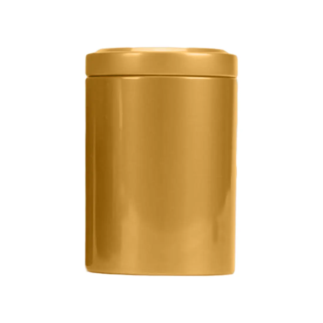 1 шт. чайная коробка, Мини Алюминиевые коробки для хранения, герметичные банки для кофейного порошка, контейнер для чайных листьев, портативный органайзер для путешествий - Цвет: gold2
