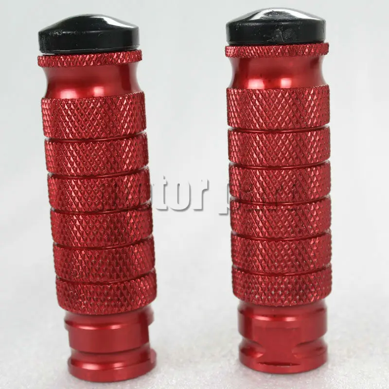 

CNC Aluminum Foot Rests Pedals Pegs Rear Set Fit Universal Motorcycle Such As For Honda Kawasaki Yamaha KTM Suzuki BMW etc. Red