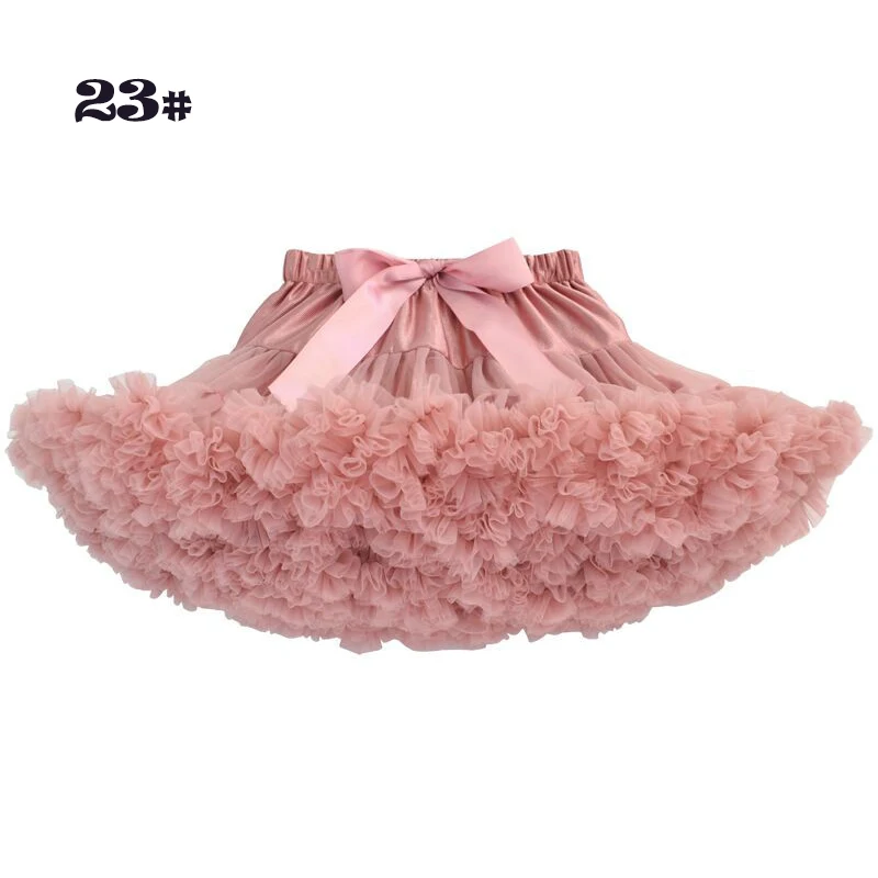 Qualidade do Bebê Saias de Balé para Festa Alta Meninas Tutu Saia Pettiskirt Camada Fofo Crianças Dança Princesa Menina Tule Miniskirt 9 High Quality Mamãe e Bebê