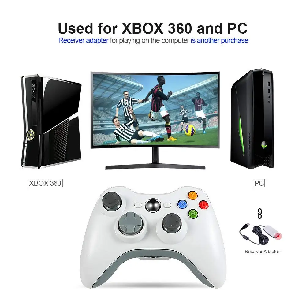 Беспроводной Bluetooth контроллер для Xbox 360 геймпад джойстик для X box 360 Jogos пульта Win7/8/9 PC игры