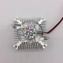 Алюминиевый радиатор с вентилятором для 5 Вт/10 Вт Светодиодный светильник охлаждающий охладитель DC12V
