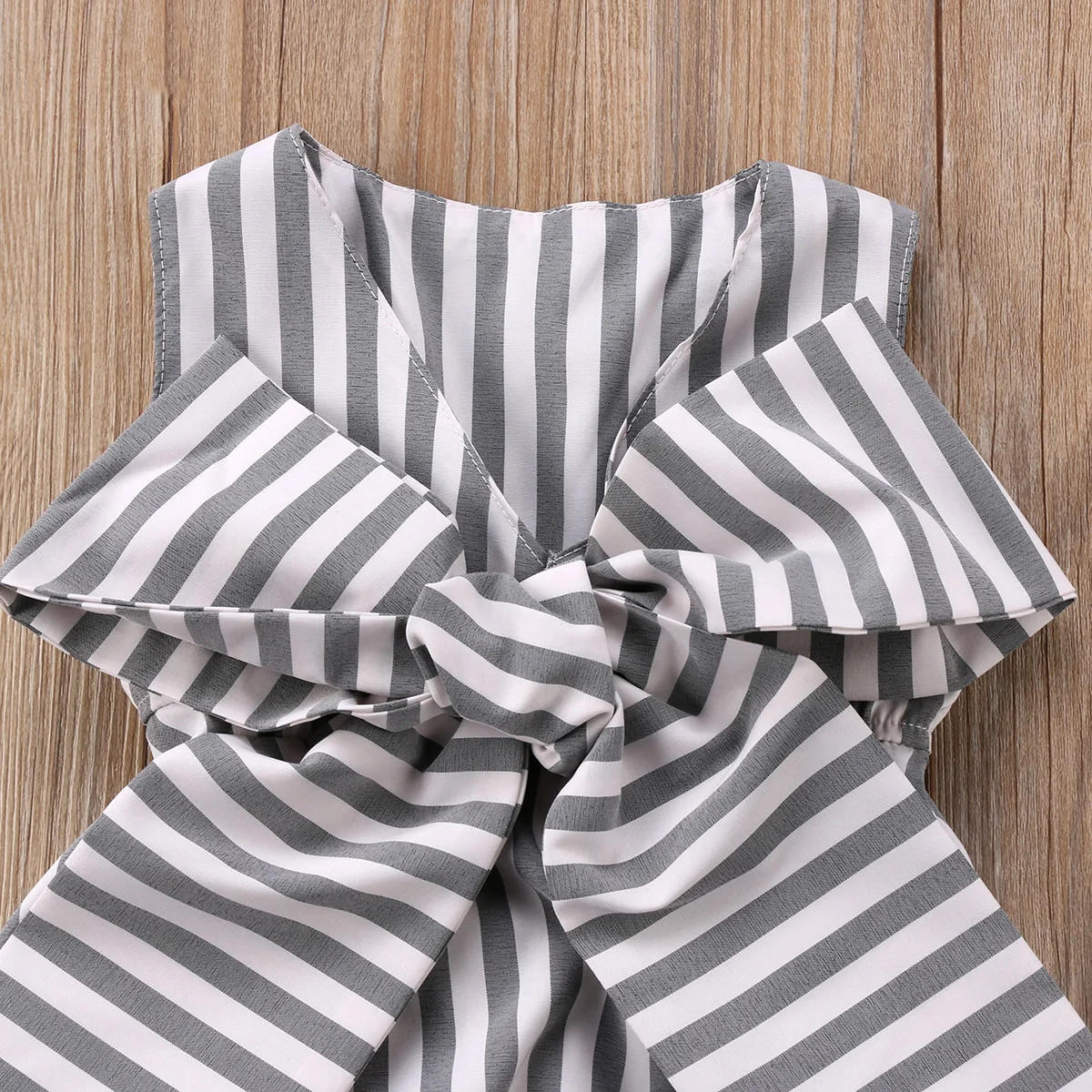 new Adorable Newborn Baby Girls Bow Stripes Jumpsuit Romper Clothes Outfits Summer Sunsuit Baby Clothing