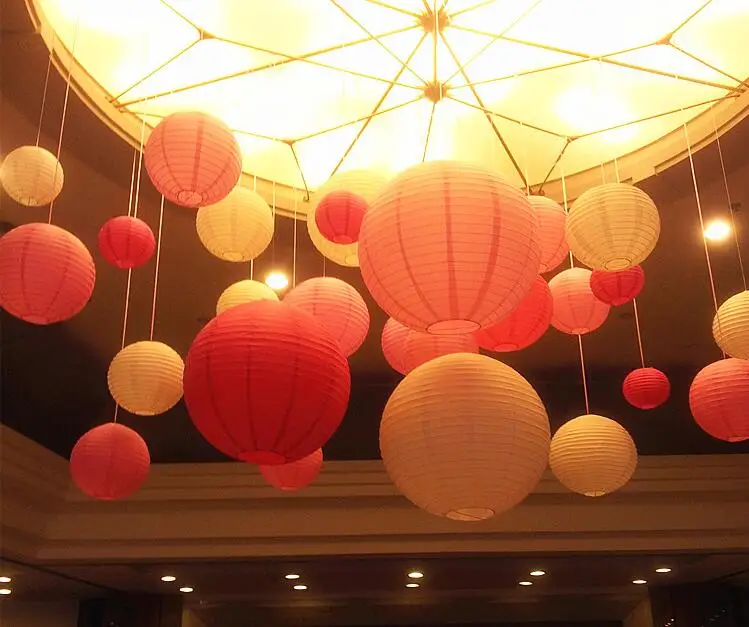 Wedding Decoration 1PCS 10"(25CM)Chinese Paper Lantern Balls Marriage