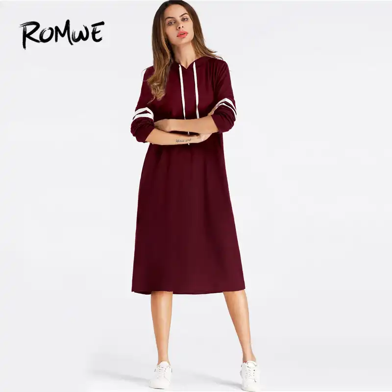 knee length sweatshirt