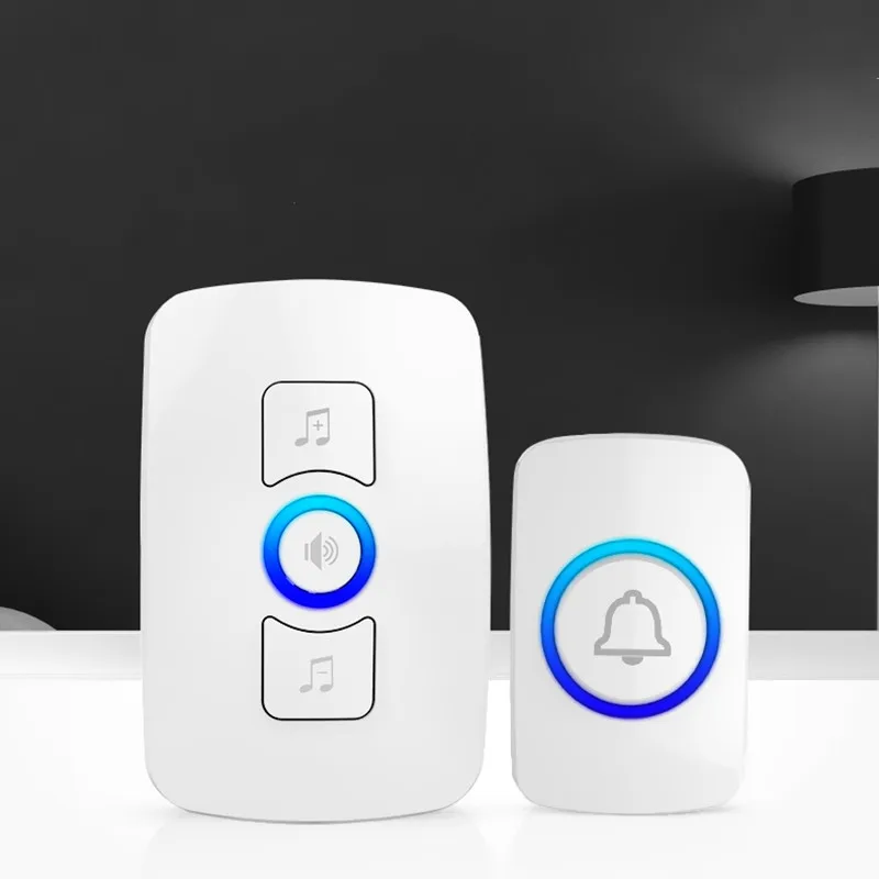 Home 150M Battery plug wireless doorbells 32 Ringtones to choose from smart button doorbell launcher and door bell receiver