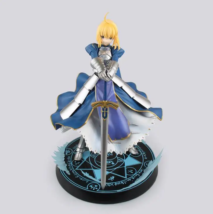 

Japan Anime Fate Stay Night Zero Blue Saber Arturia Pendragon Ver Action Figure PVC Model Collection Gitt Toy With Box 23cm