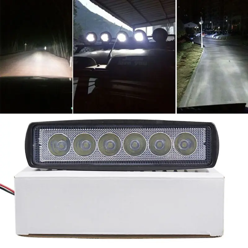 

18W DRL LED Spot Flood Work Light Worklight 12-30V Led Work Lights For Off Road Vehicle SUV Car Trucks