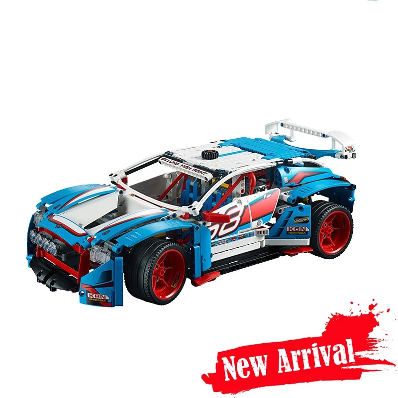 

Lepin 20077 Genuine 1085Pcs Technic Series The Rally Car Set 42077 Building Blocks Bricks Educational Funny Children Toys Gifts