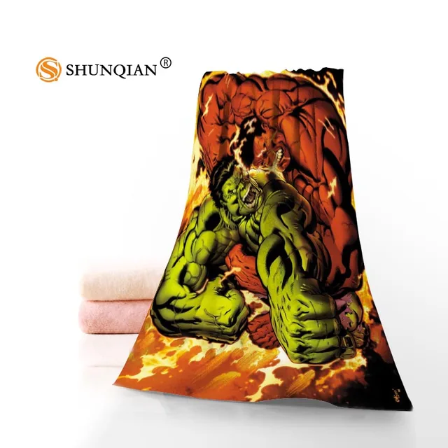 The Hulk Microfiber Bathroom Washcloth,Towels Custom Face Towel/Bath Towel Size 35x75cm