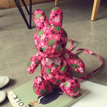 Printing Backpack Kpop Mochila Feminina The New Cute Rabbit Woman Backpack Bag Trend Colors Oxford Cloth Free Shipping C046