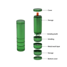 Измельчитель табака травы из алюминиевого сплава для дробилки+ курительная трубка Dugout курительная труба Точильщик для курения