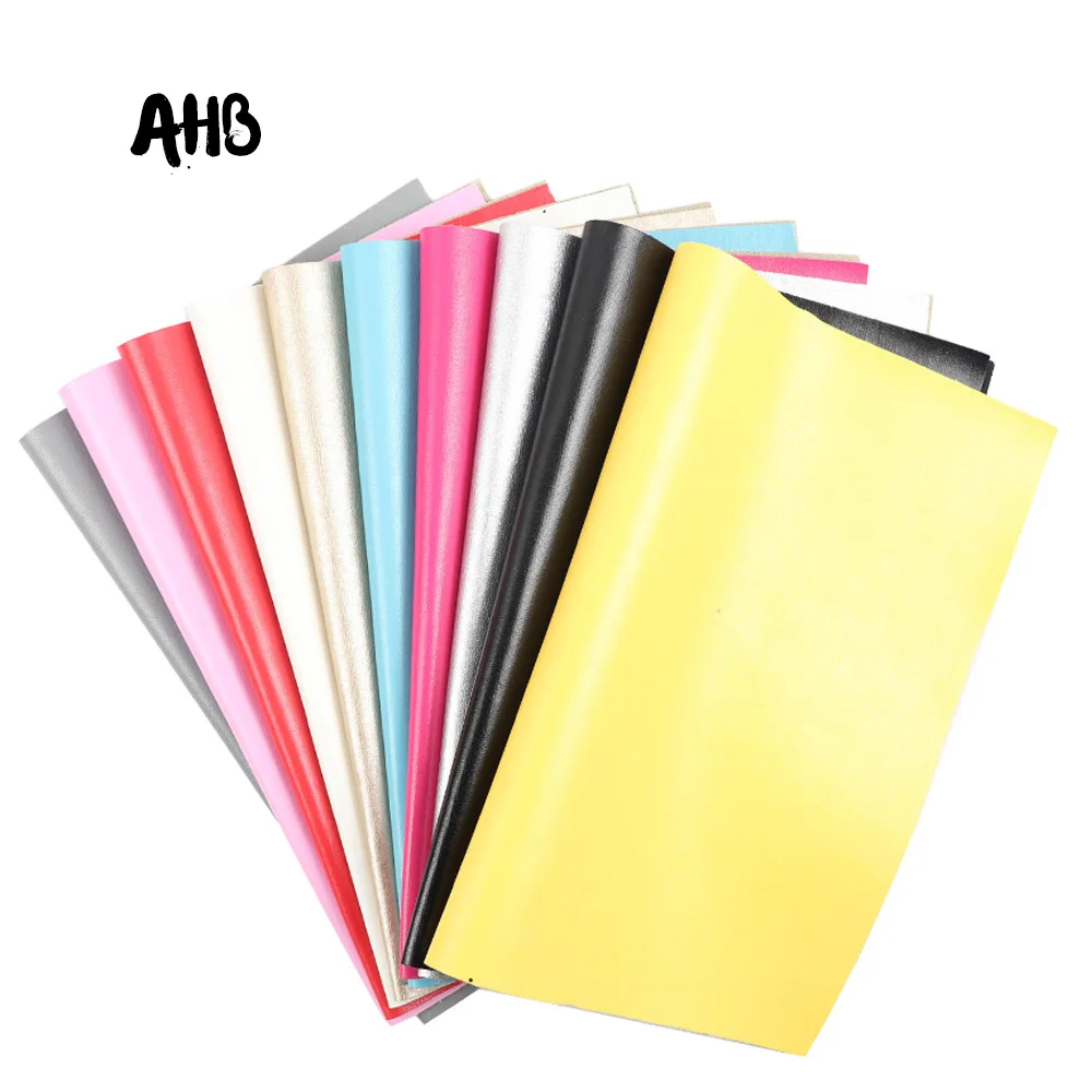 

AHB 22CM*30CM Soft Leather Fabric Multi Colors Sewing Artificial Synthetic Pu For DIY Bag Shoes Material Handmade Fabric