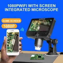 Wi-Fi цифровой микроскоп профессиональный электронный микроскоп мониторинг 1000X компьютеры 1080 P прочный