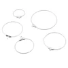 10 unids/lote COREA DEL Conexión de acero inoxidable doble colgando ronda DIY pendientes Material de accesorios de joyería paquete ► Foto 2/6