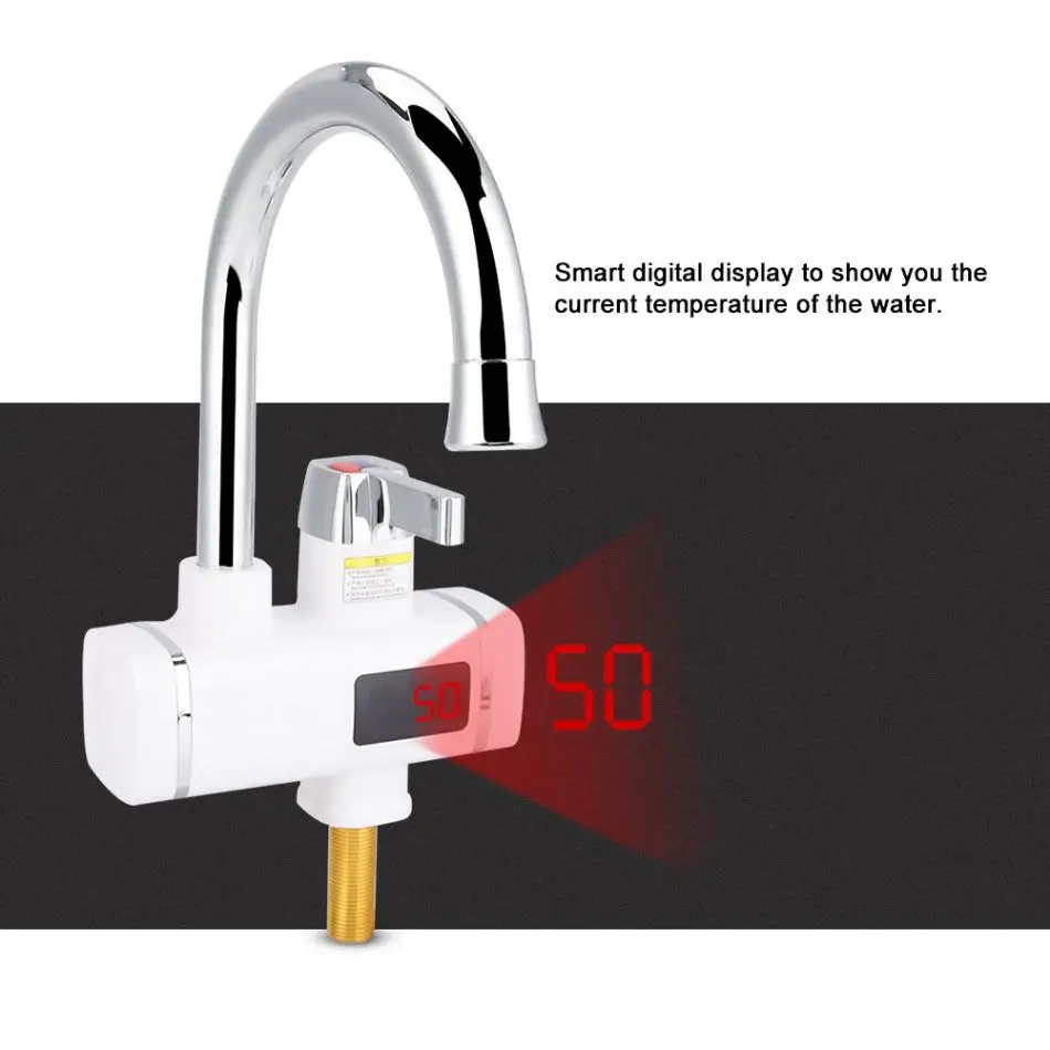 3000 Вт кухня мгновенный Электрический водонагреватель отопление кран W/цифровой дисплей кухня torneira grifo cocina