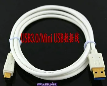 

Free Shipping!!! USB 3.0 mobile hard drive data cable / A head to mini usb 10p dual USB cable 1m white
