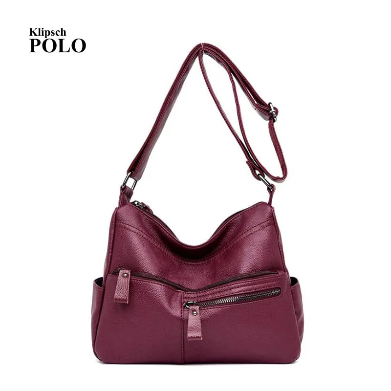 

bags for women 2018 bolsa feminina handbag bolsos mujer shoulder bag ladies hand leather handbags tas wanita Multi-pocket design