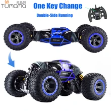 4WD RC Car Double-Sided Run 2.4GHz One Key Transform All-terrain Off-Road Vehicle Varanid Climbing Remote Control toy